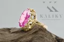 Ring Amethyst 14 Karat Gelbgold Vintage Stil vrc134y